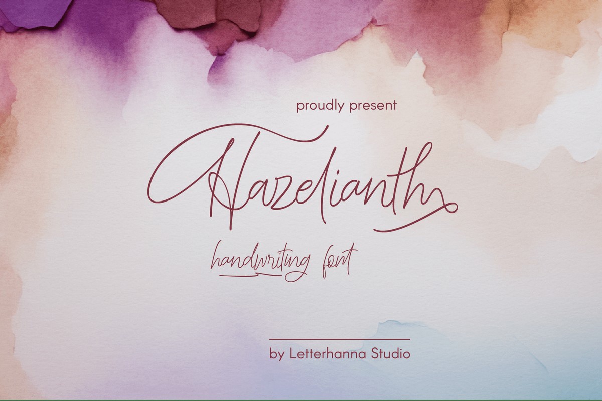 フォント Hazelianth