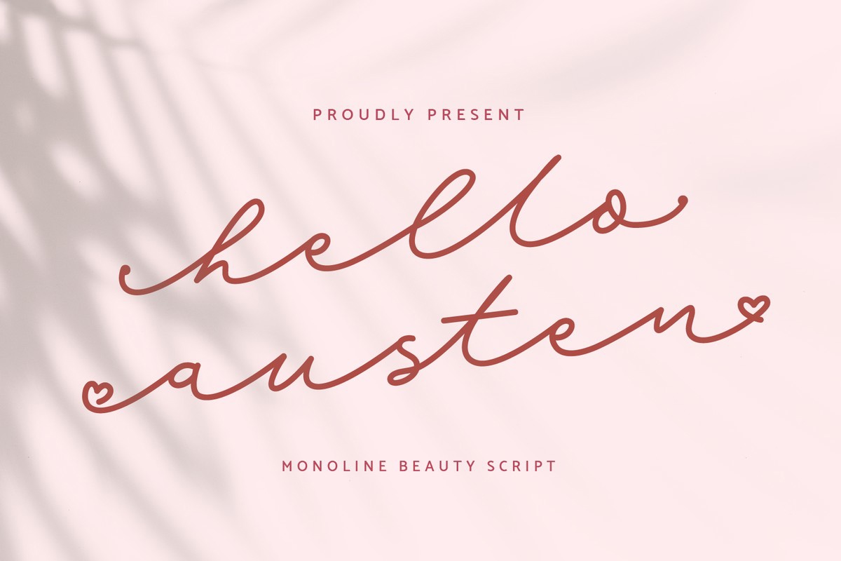 フォント Hello Austen