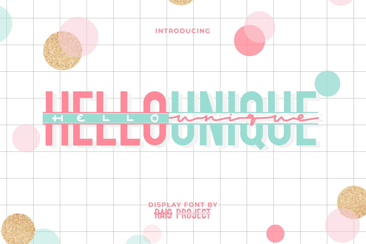 フォント Hello Unique