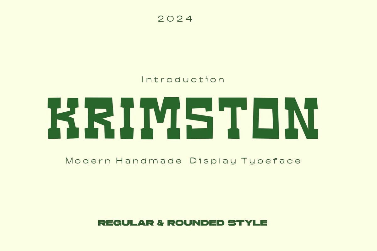 フォント Krimston