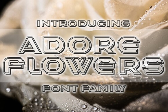 フォント Adore Flowers