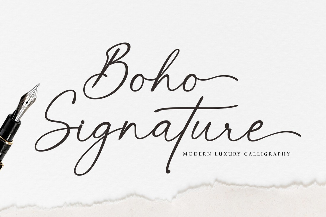 フォント Boho Signature