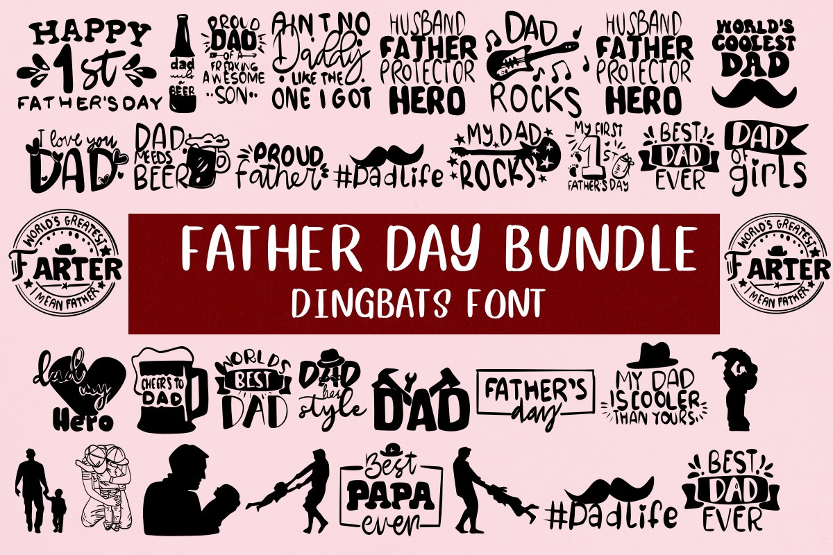 フォント Father Day Bundle