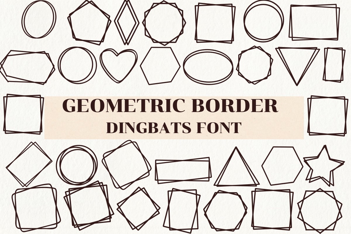 フォント Geometric Border