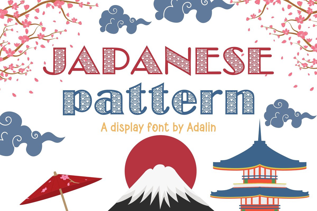 フォント Japanese Pattern