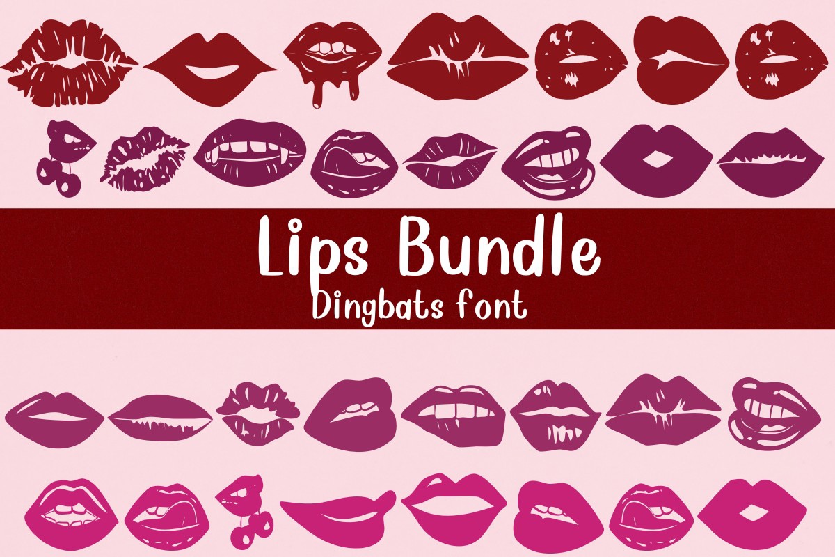 フォント Lips Bundle