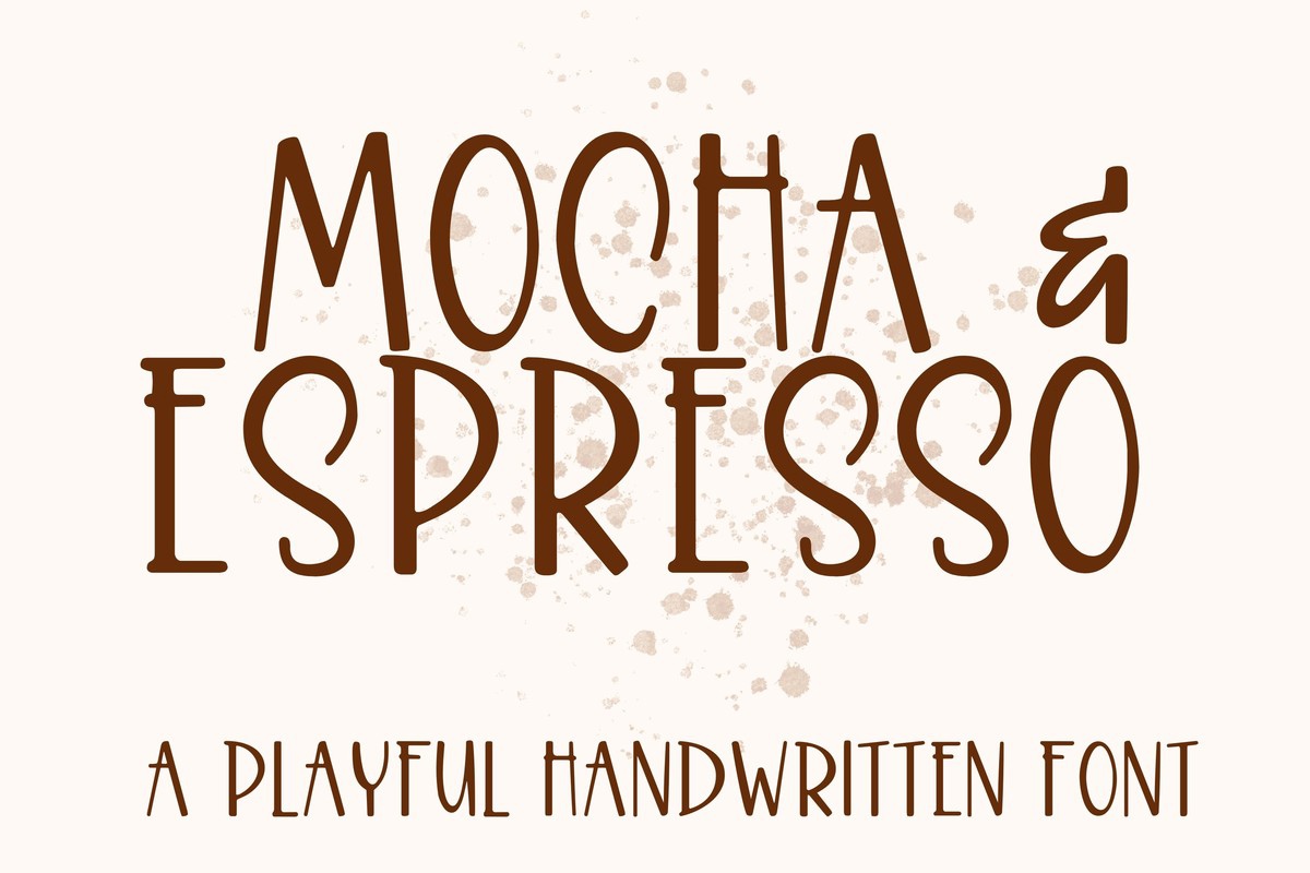 フォント Mocha & Espresso