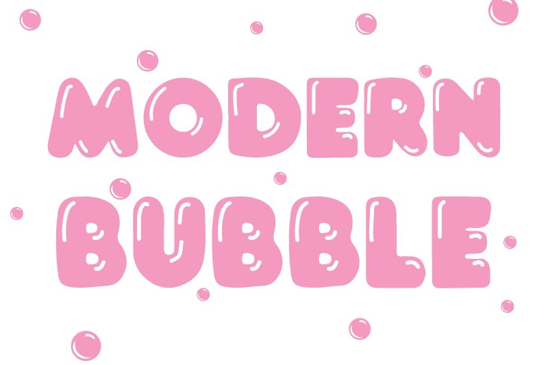 フォント Modern Bubble