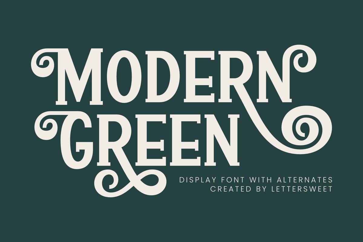 フォント Modern Green