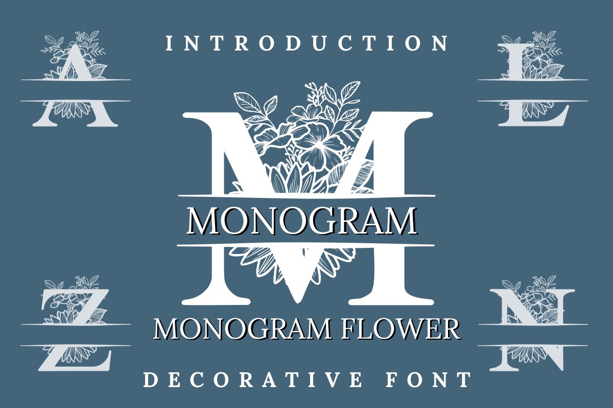 フォント Monogram Flower