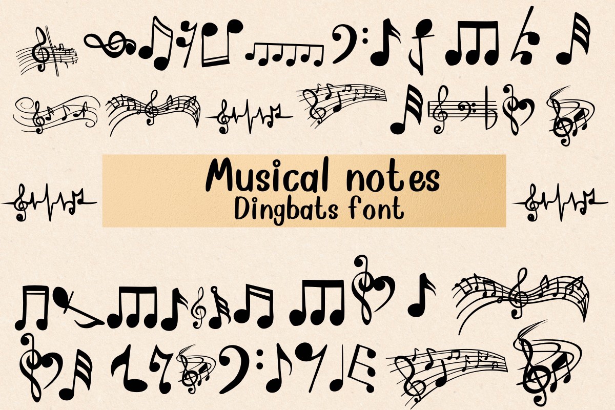 フォント Musical Notes