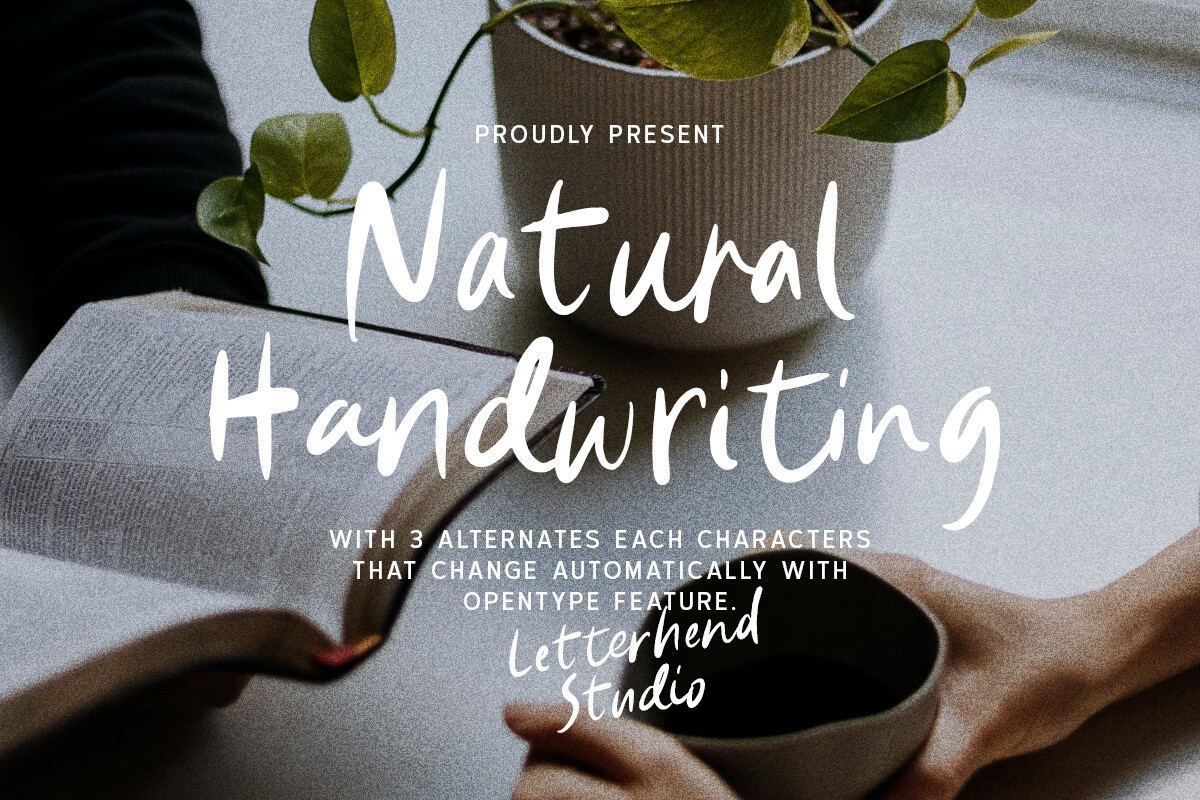 フォント Natural Handwriting