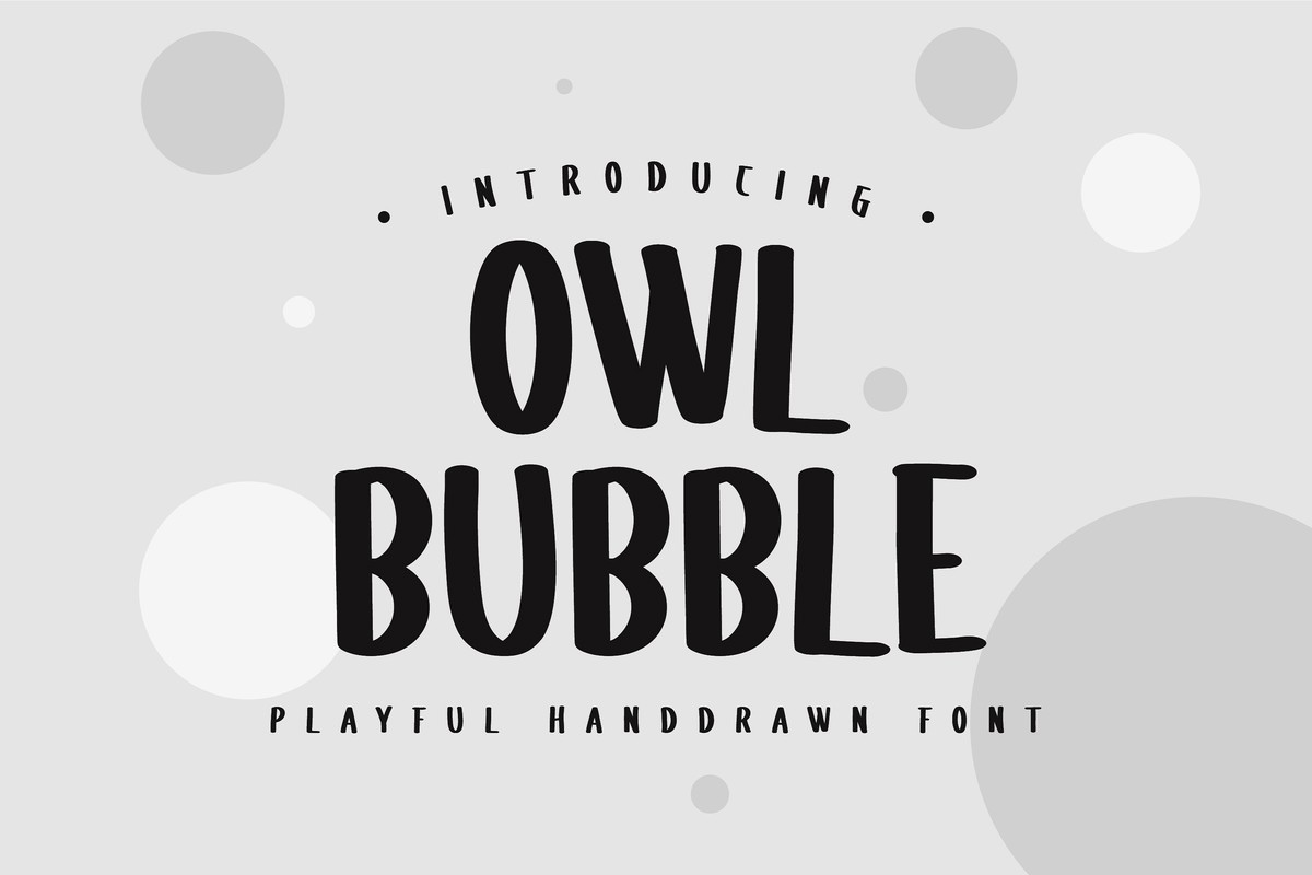 フォント Owl Bubble