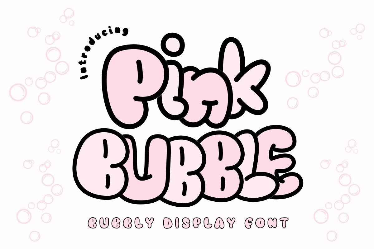 フォント Pink Bubble