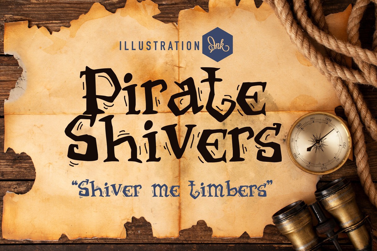 フォント LDJ Pirate Shivers