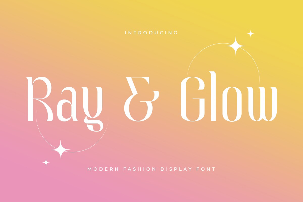 フォント Ray and Glow