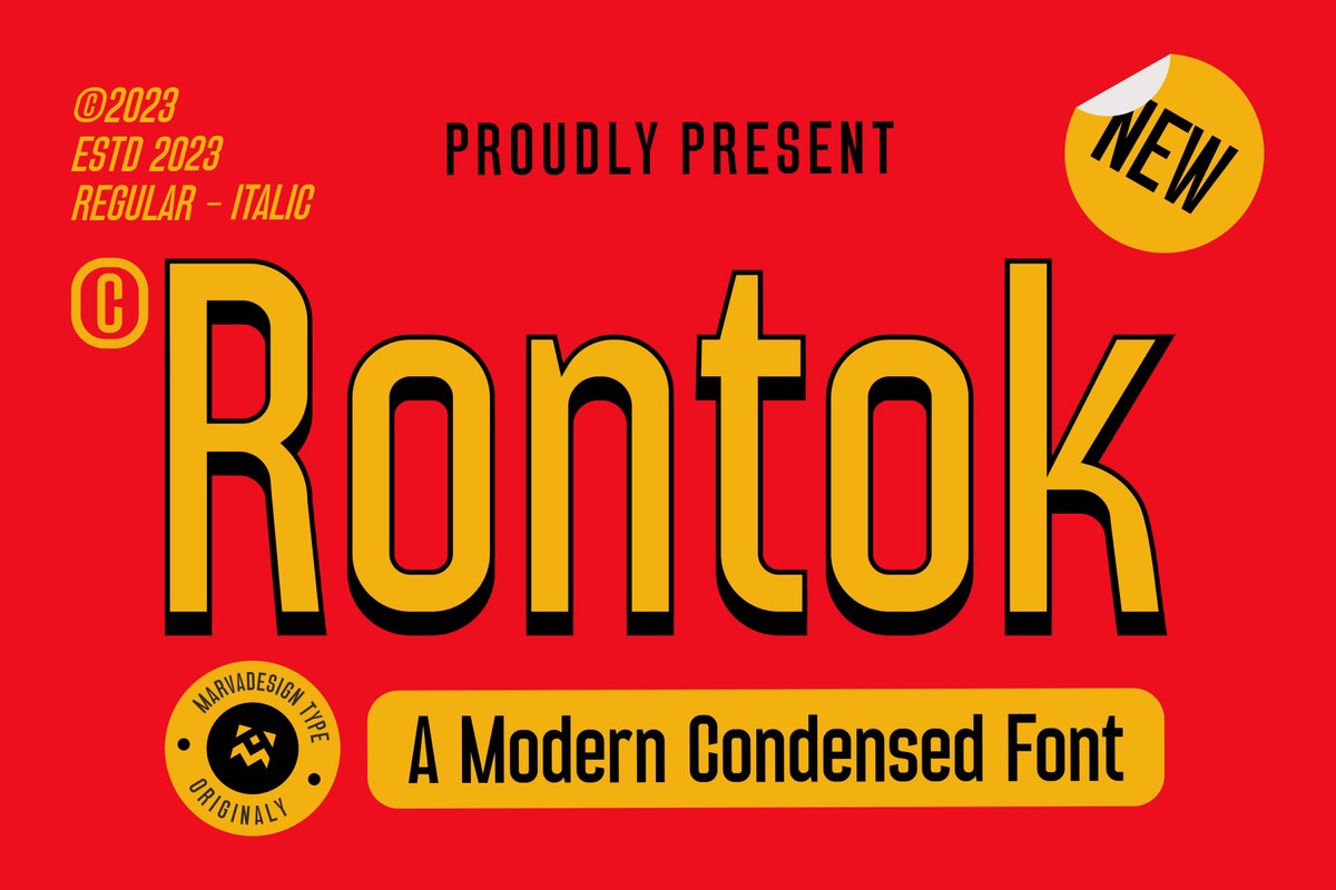フォント Rontok