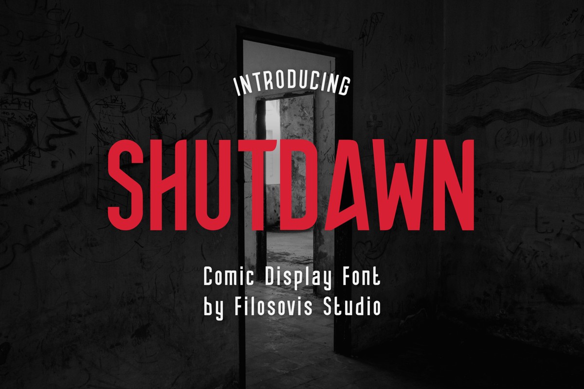 フォント Shutdawn