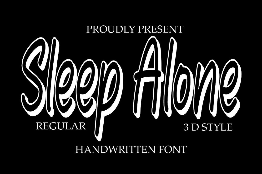 フォント Sleep Alone