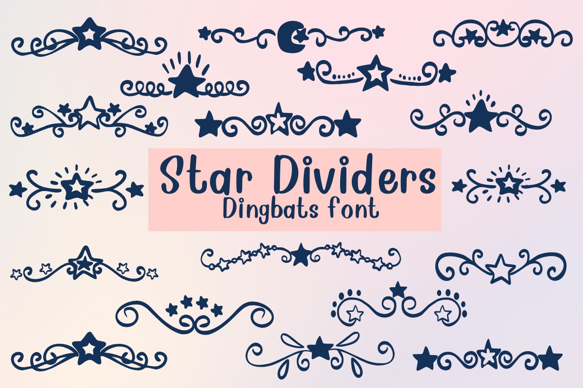 フォント Star Dividers