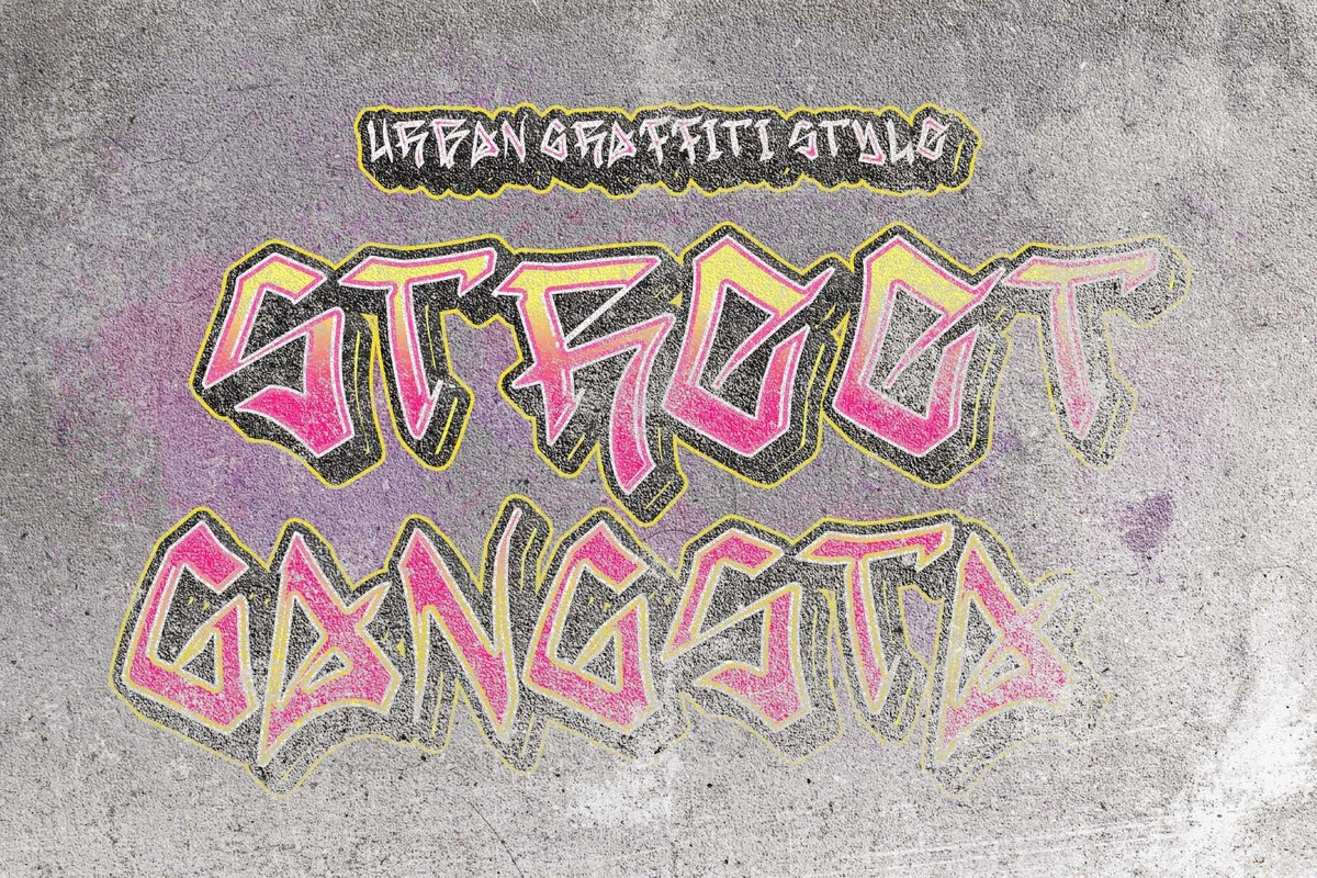 フォント Street Gangsta