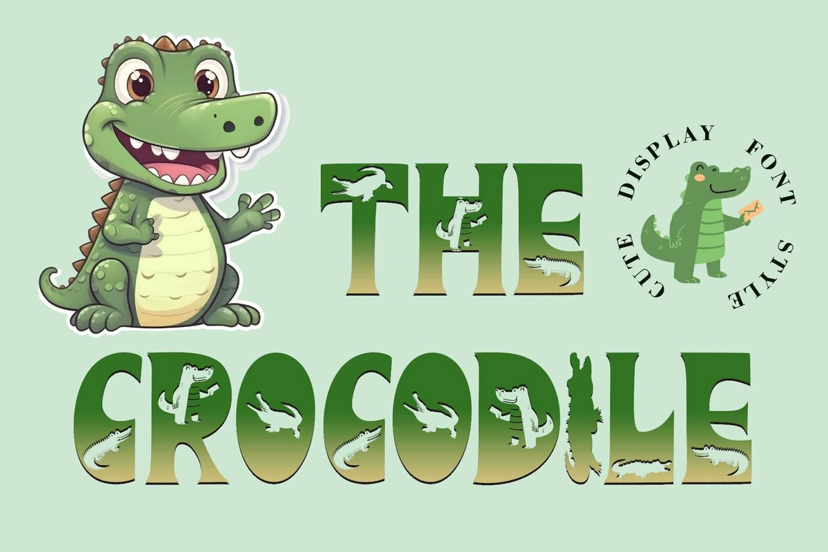 フォント The Crocodile