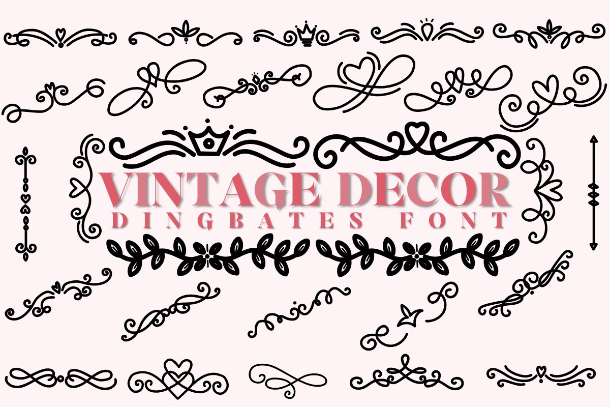 フォント Vintage Decor