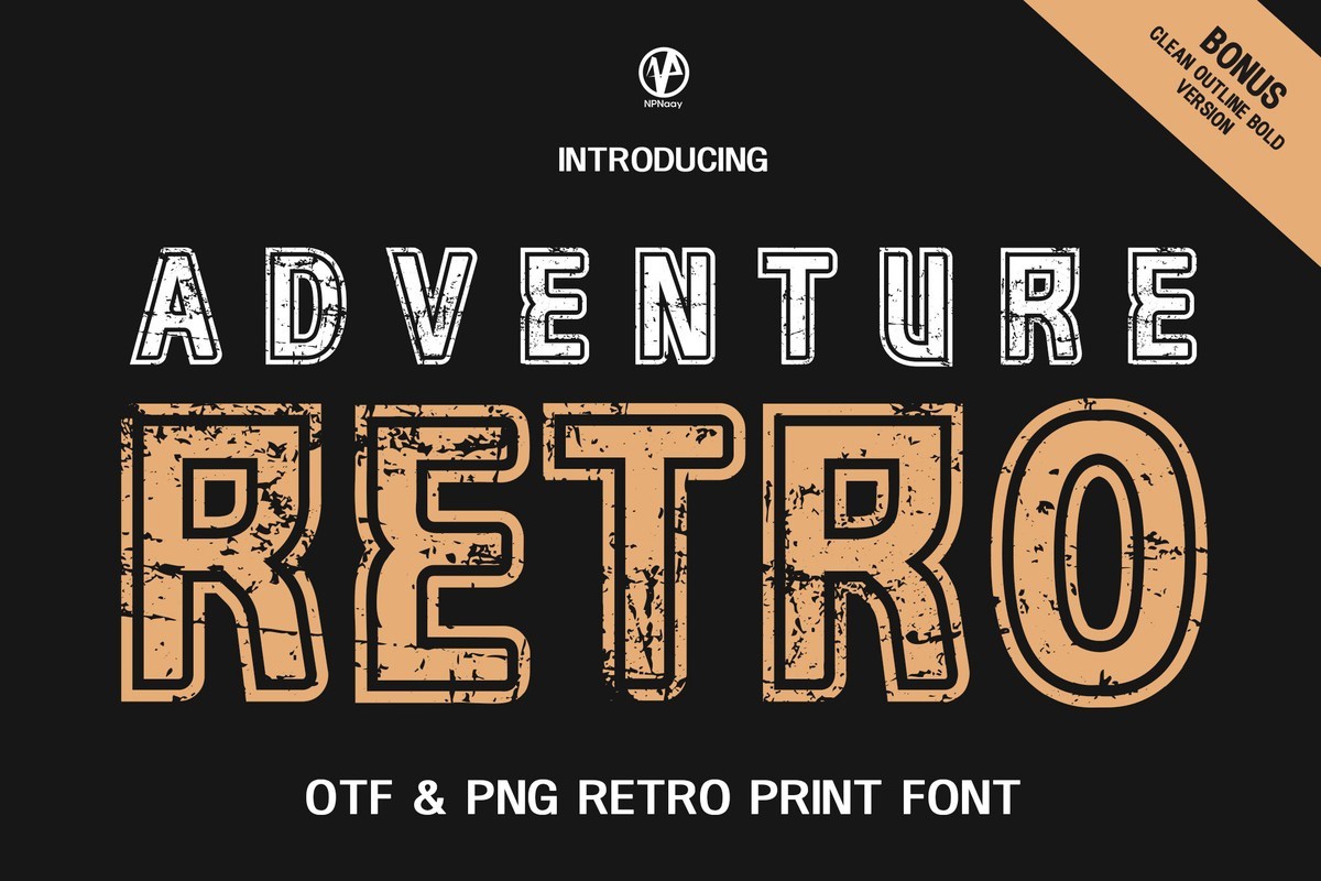 フォント Adventure Retro