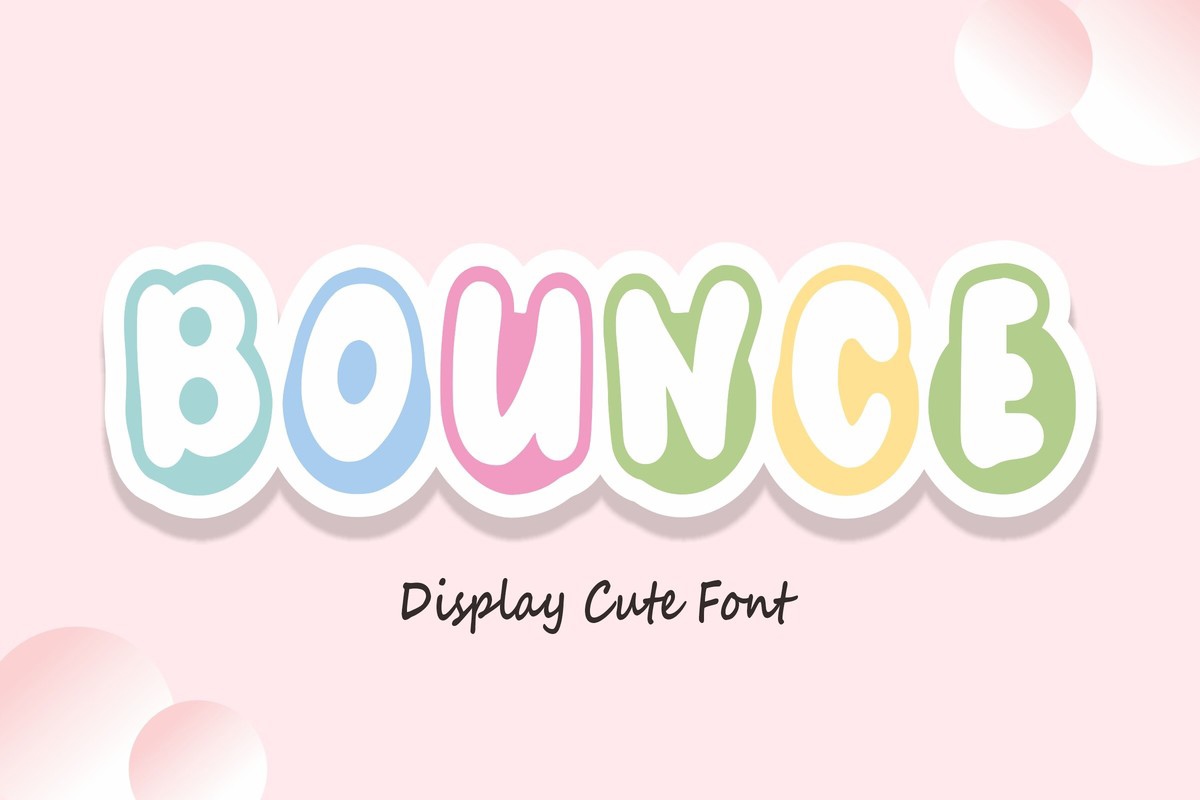 フォント Bounce
