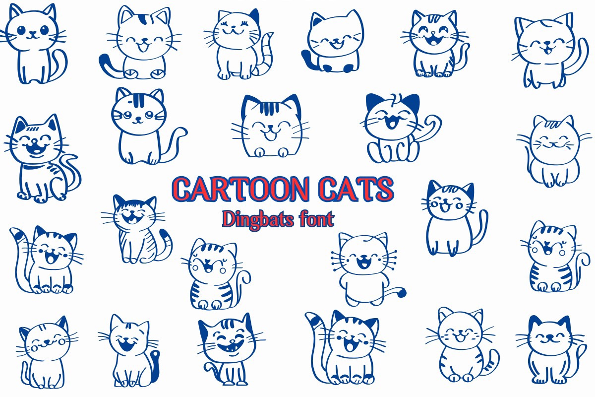 フォント Cartoon Cats
