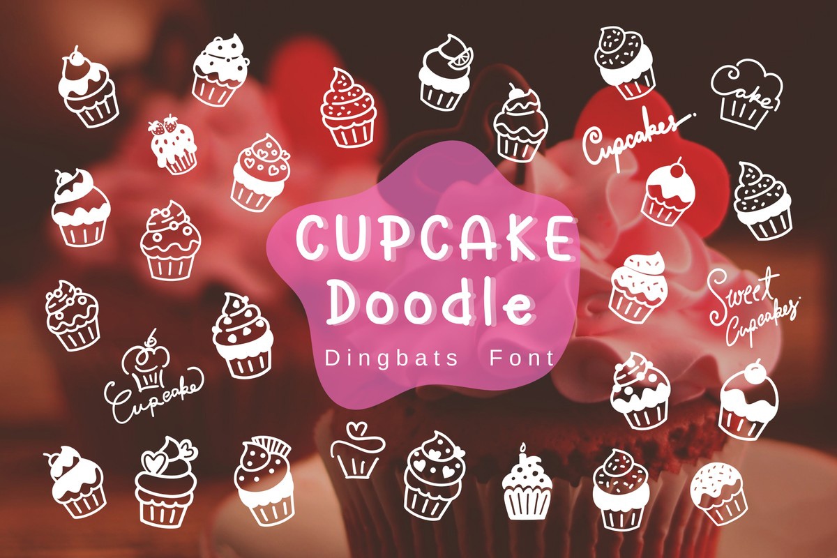 フォント Cupcake Doodle