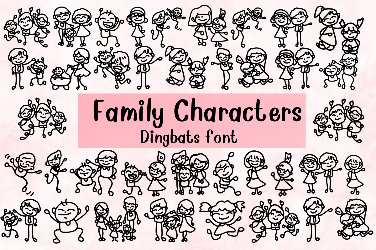 フォント Family Characters