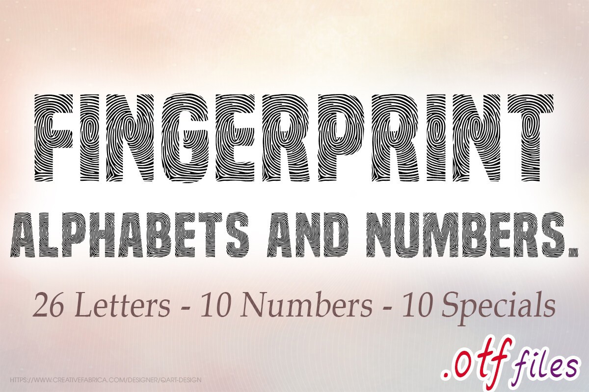 フォント Fingerprint