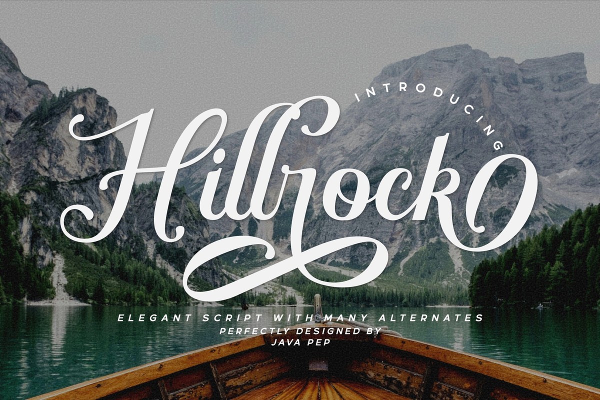 フォント Hillrock