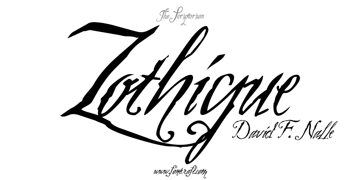 フォント Zothique