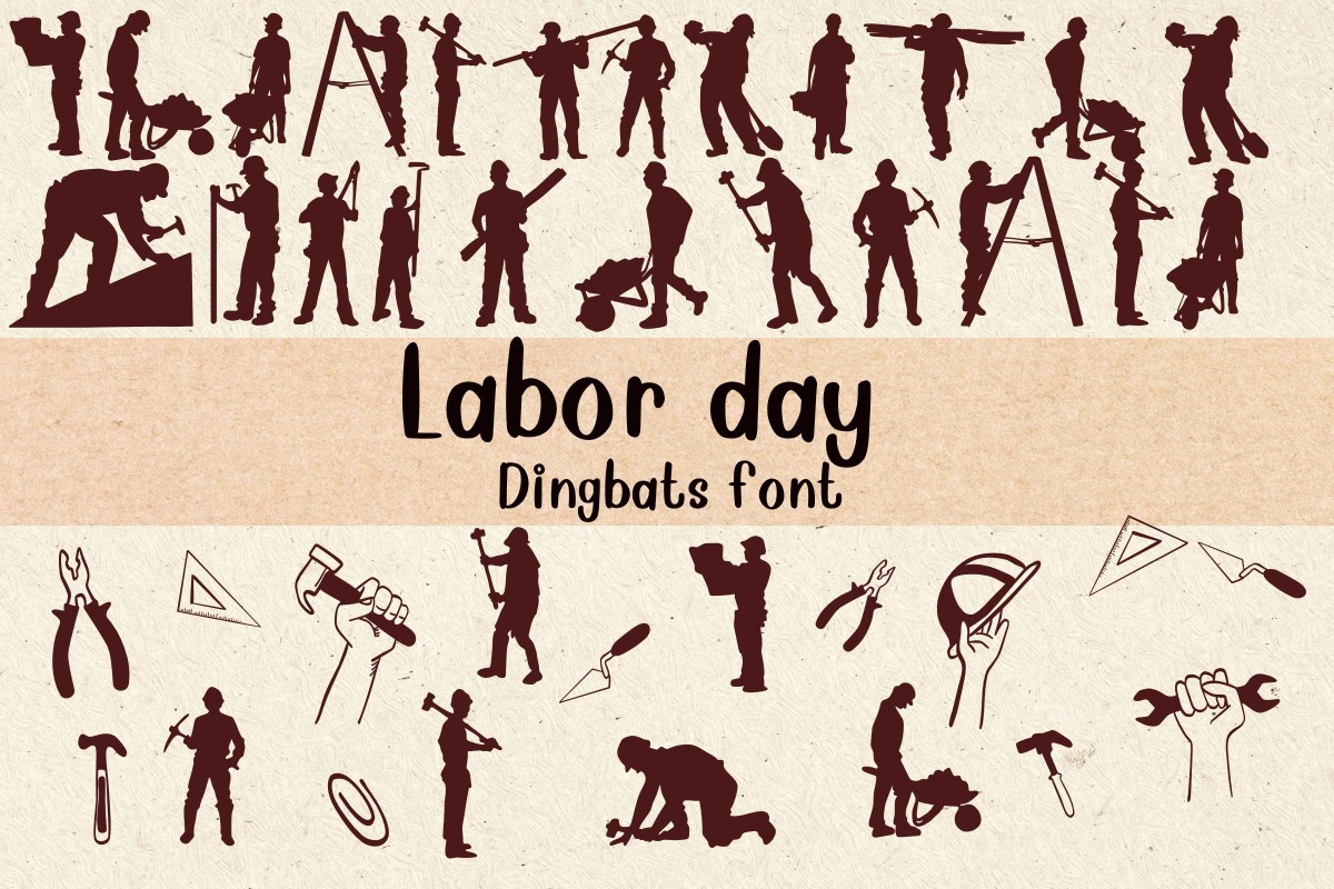 フォント Labor Day