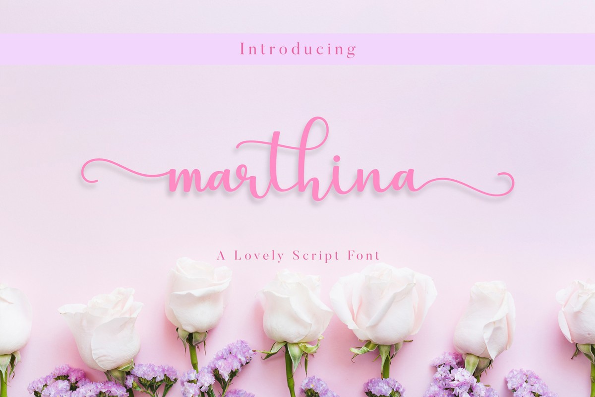 フォント Marthina