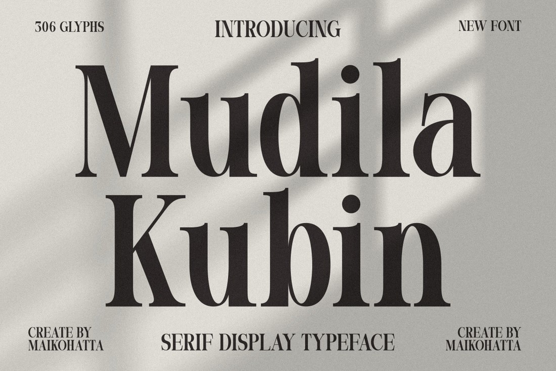 フォント Mudila Kubin