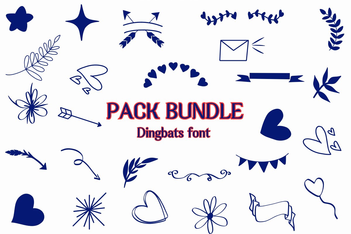 フォント Pack Bundle