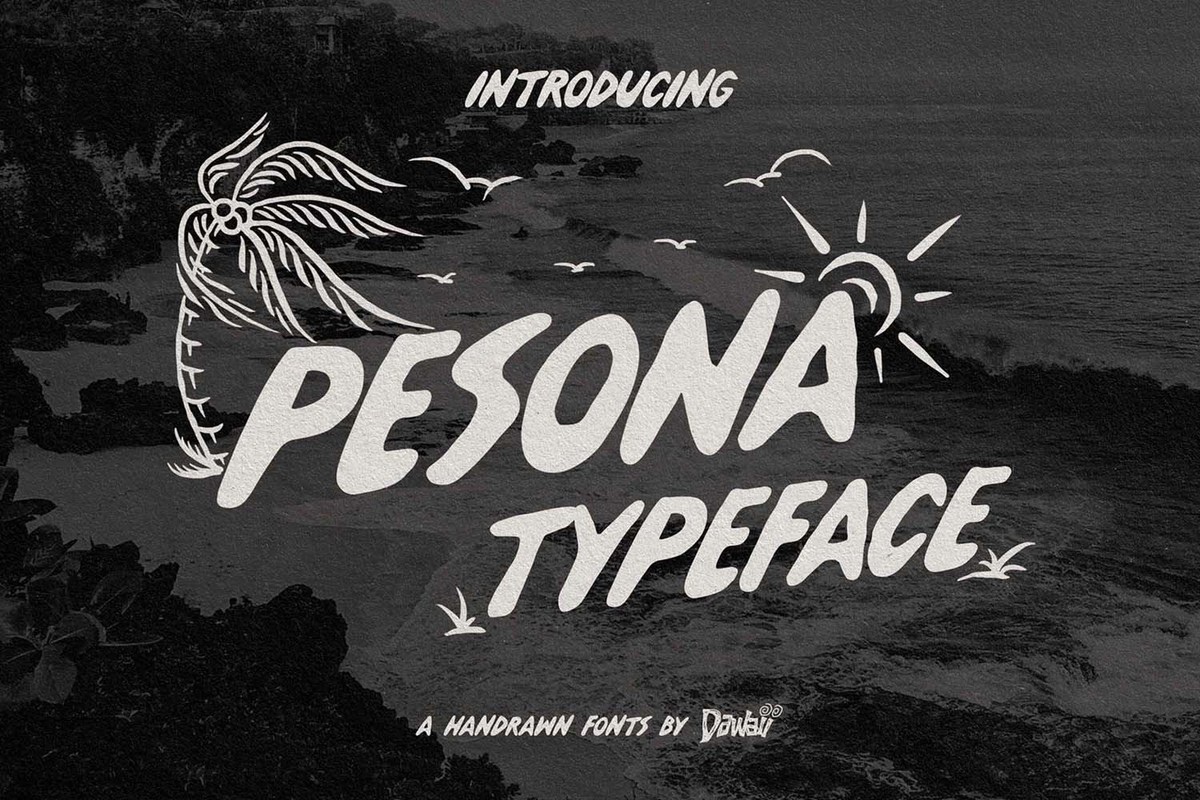 フォント  Pesona Typeface