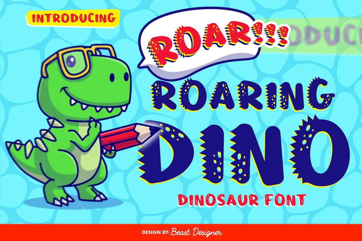 フォント Roaring Dino