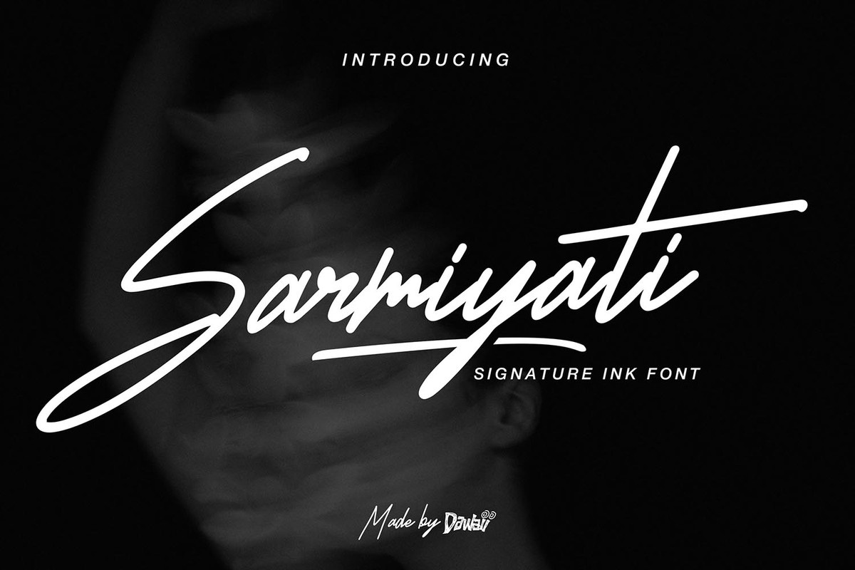 フォント Sarmiyati Signature