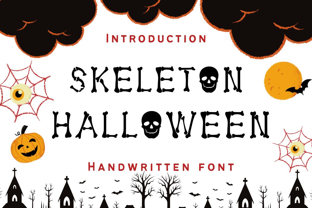 フォント Skeleton Halloween