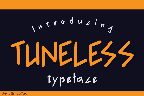 フォント Tuneless