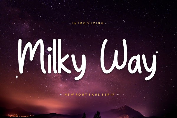 フォント Milky Way