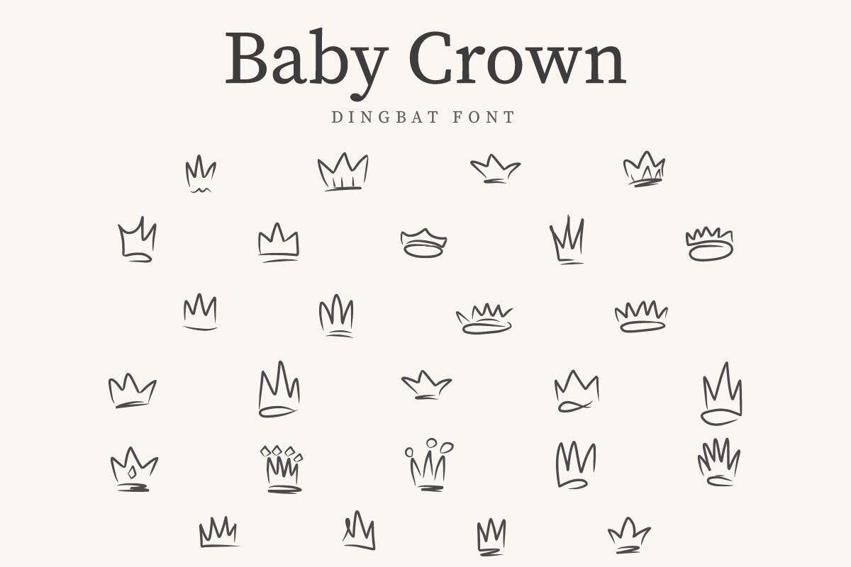 フォント BabyCrown