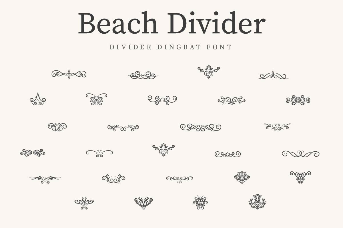 フォント BeachDivider