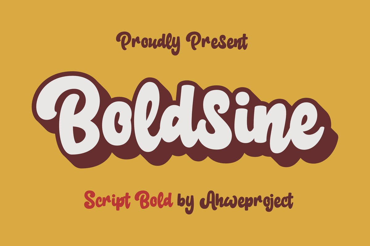 フォント Boldsine