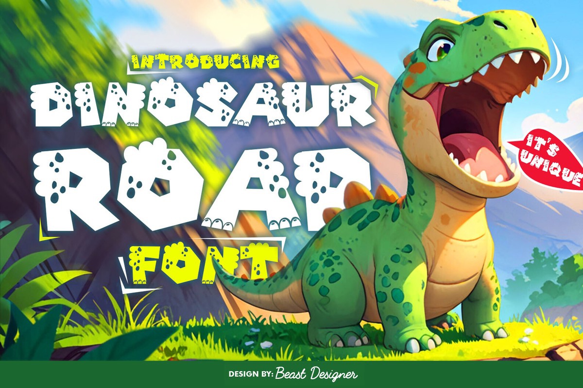 フォント Dinosaur Roar