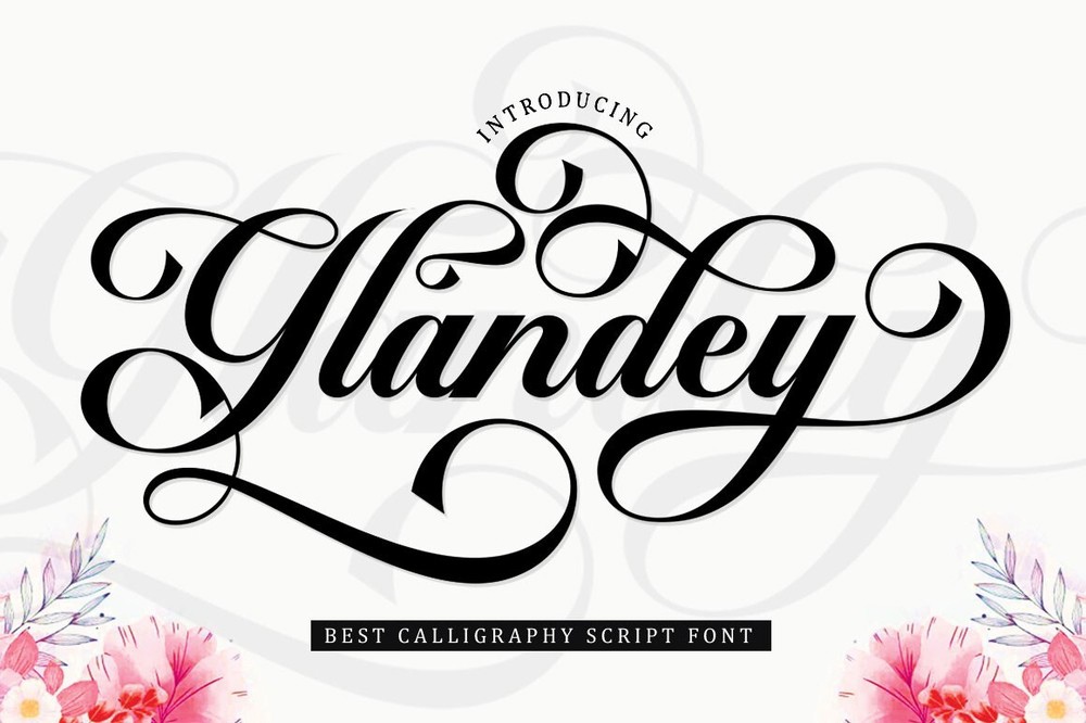 フォント Glandey